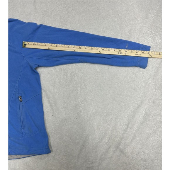 The North Face Fleece Jacket Sweatshirt Womens Size M Light Blue Full Zip - Picture 8 of 9